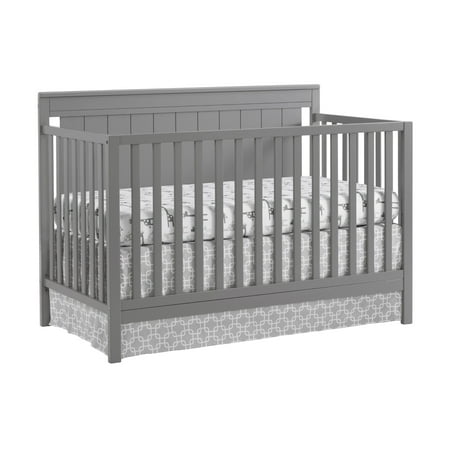 UPC: 0082056280285 | Oxford Baby Lazio 4-in-1 Convertible Crib Dove Gray GREENGUARD Gold Certified Wooden Crib