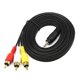thumbnail image 2 of Cable de vídeo para videocámara AV Qicheng&Lys de 3,5 mm macho a 3RCA macho, 2 of 7