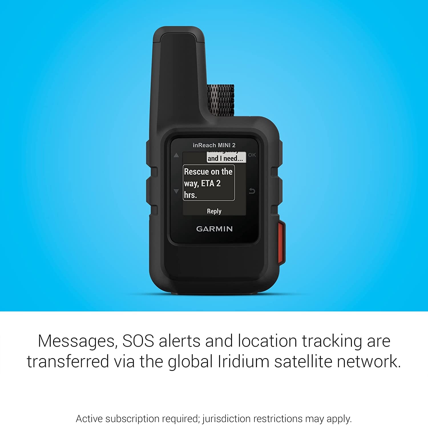 Garmin in Reach Mini 2 Portable Satellite GPS Navigator (Black) W/ Accessory Bundle