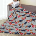 thumbnail image 6 of Sikiie Dachshund Dog Heart Ultra-Soft Micro flannel Blanket Luxury All Seasons Warm Blanket for Bedding Sofa and Travel (4 sizes)-80"x60", 6 of 7