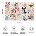 thumbnail image 3 of Dogs with Party Hats and Flowers Bathroom Rugs Mat,Non Slip Microfiber Bathroom Rug,Rubber Backing,Soft Bathroom Mats for Bathroom Floor,Tub and Shower,20x32in(50x80cm), 3 of 5