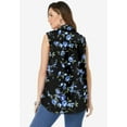 thumbnail image 2 of Roaman's Women's Plus Size Sleeveless Kate Big Shirt, 2 of 4