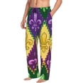 thumbnail image 6 of Pofeuu Mardi Gras4 Print Men's Pajama Pants, Soft Lounge Pajama Pants with big pockets for Men Plaid Pj Bottoms-Medium, 6 of 6
