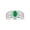 Emerald, variant on Men's Rings Sterling Silver Classic 7X5MM Oval Gemstone & Diamond Ring Emerald May Birthstone Rings For Men, Silver Rings, Size 8