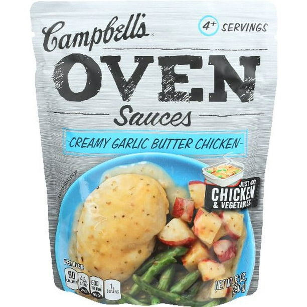 Campbells Creamy Garlic Butter Chicken Oven Sauce 12 Oz