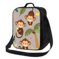 thumbnail image 1 of Balery Monkeys Swinging from Palms Caja de Almuerzo y Bolsa de Almuerzo para Hombres y Mujeres, Bolsa de Almuerzo Reutilizable con Gran Capacidad, Bolsa de Almuerzo Aislada, 1 of 7