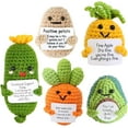 thumbnail image 1 of Positive Potato - Emotional Support Vegetables, Handmade Positive Vegetables with Positive Card, 5Pcs, 1 of 8