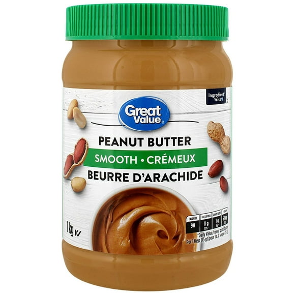 Great Value Smooth Peanut Butter, 1 kg