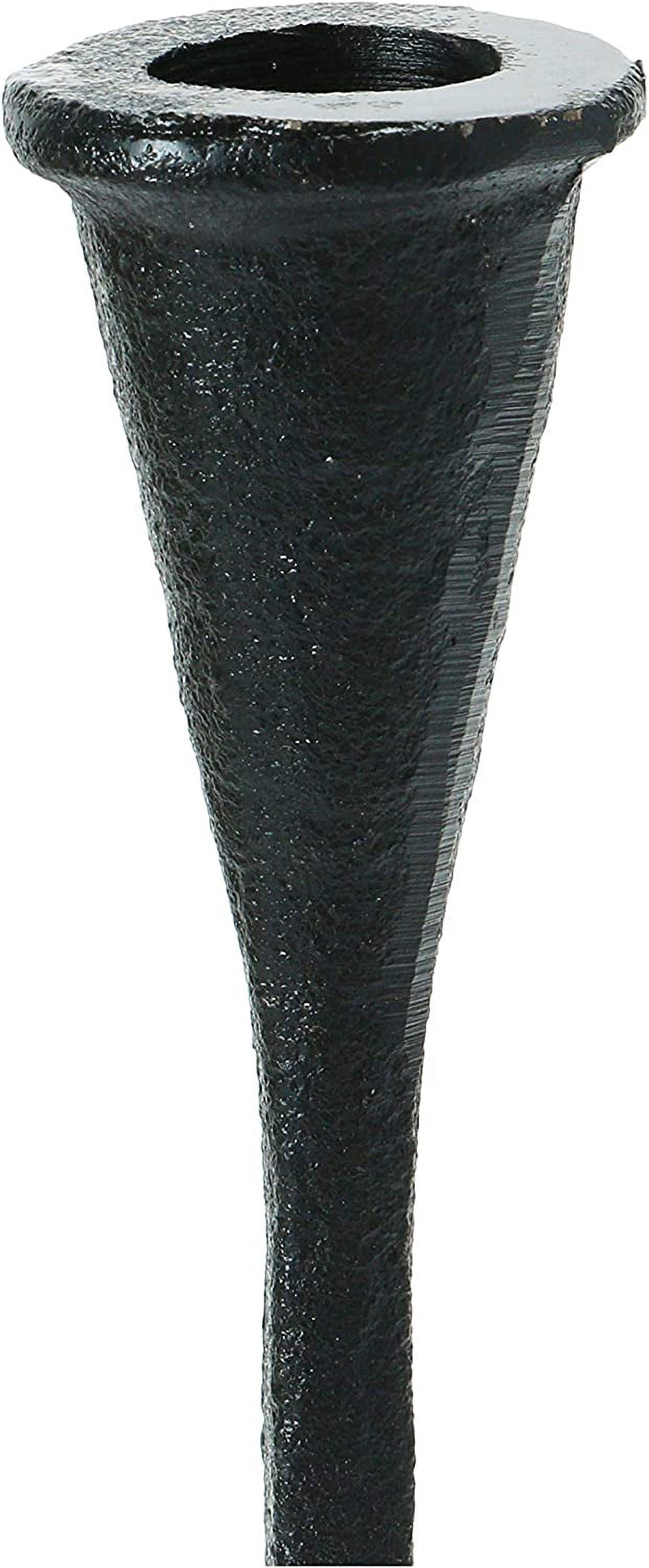 Creative Co-Op Cast Iron Taper Holder, Black