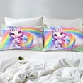 thumbnail image 4 of Erosebridal Initial A to Z Letter King Sheet Sets, Monogrammed Q Bed Sheets King, Unicorn Bedding King Size, Microfiber Bedroom Decor, 4 Pieces, 4 of 7