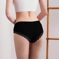 thumbnail image 6 of Sexy Panties for Women Low Waist Triangle Bottoms with Lace Bow Breathable Non See Through Seamless Briefs Lace Underwear Cheeky Hipster Panties Stretch Brief 2026 Summer Outfits, 6 of 6