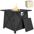 thumbnail image 1 of Outsunny Table de Foyer au Propane Carré de 28 Pouces avec Housse Imperméable 40 000 BTU, 1 of 7