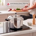 thumbnail image 3 of Magefesa Avant 8.5-Quart Aluminum Pressure Cooker with Canner Rack, Pressure Canner compatible with Gas. Electric and Glass Ceramic Stovetops, 3 of 7