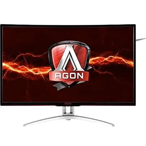 Restored AOC Agon AG322QCX 31.5in Curved Frameless Gaming Monitor, QHD 2560x1440 VA Panel, FreeSync, 144Hz, 4ms, Displayport/HDMI, Vesa