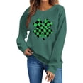 thumbnail image 6 of Women's St. Patrick's Day Graphic Print Long Sleeve Round Neck Sweatshirt Top, 6 of 6