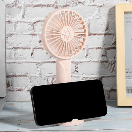 

Mini Fan Portable Charger Small Electric Usb Fan Mini Universal Portable Desk Bedside F1 (Pink)