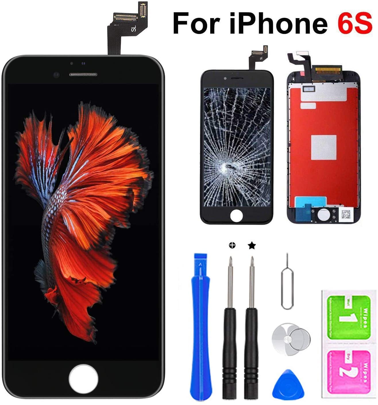 iPhone 6s Screen Replacement 4.7" Black,LCD Display & Touch Screen