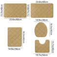 thumbnail image 3 of Isvgxsz Bathroom Rugs Sets 5 Piece,Lid Cover Bathroom Shower Rugs,U-Shaped Contour Toilet Mat,Absorbent Microfiber Plush Bath Mats Non Slip Bath Rugs Machine Washable Bathroom Floor Mats, 3 of 7