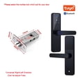 thumbnail image 2 of Door Lock, K7 Pro Biometric Fingerprint Door Lock Black Smart Lock Tuya App Remote Unlocking Password Keyless Lock Electronic Door Lock ,Easy to Install, 2 of 7