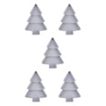 thumbnail image 3 of Transemion Durable Plastic Divided Serving Dish For Long-lasting Christmas Tree Shaped Snack Serving Tray Christmas Tree Snack Tray grey 5Set, 3 of 6