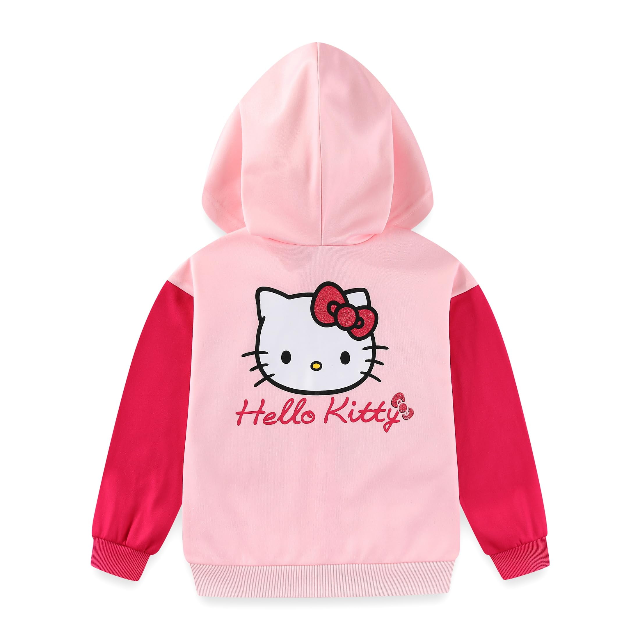 Hello Kitty Sanrio Full Zip Up Hoodie (Girls), Sizes 3T-12