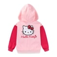 thumbnail image 3 of Hello Kitty Sanrio Full Zip Up Hoodie (Girls), Sizes 3T-12, 3 of 9