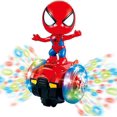 thumbnail image 1 of TNOIE Juguetes de robot de Spider-Man Dancing Robot Juguete interactivo con luces intermitentes coloridas y música Juguete, 1 of 5
