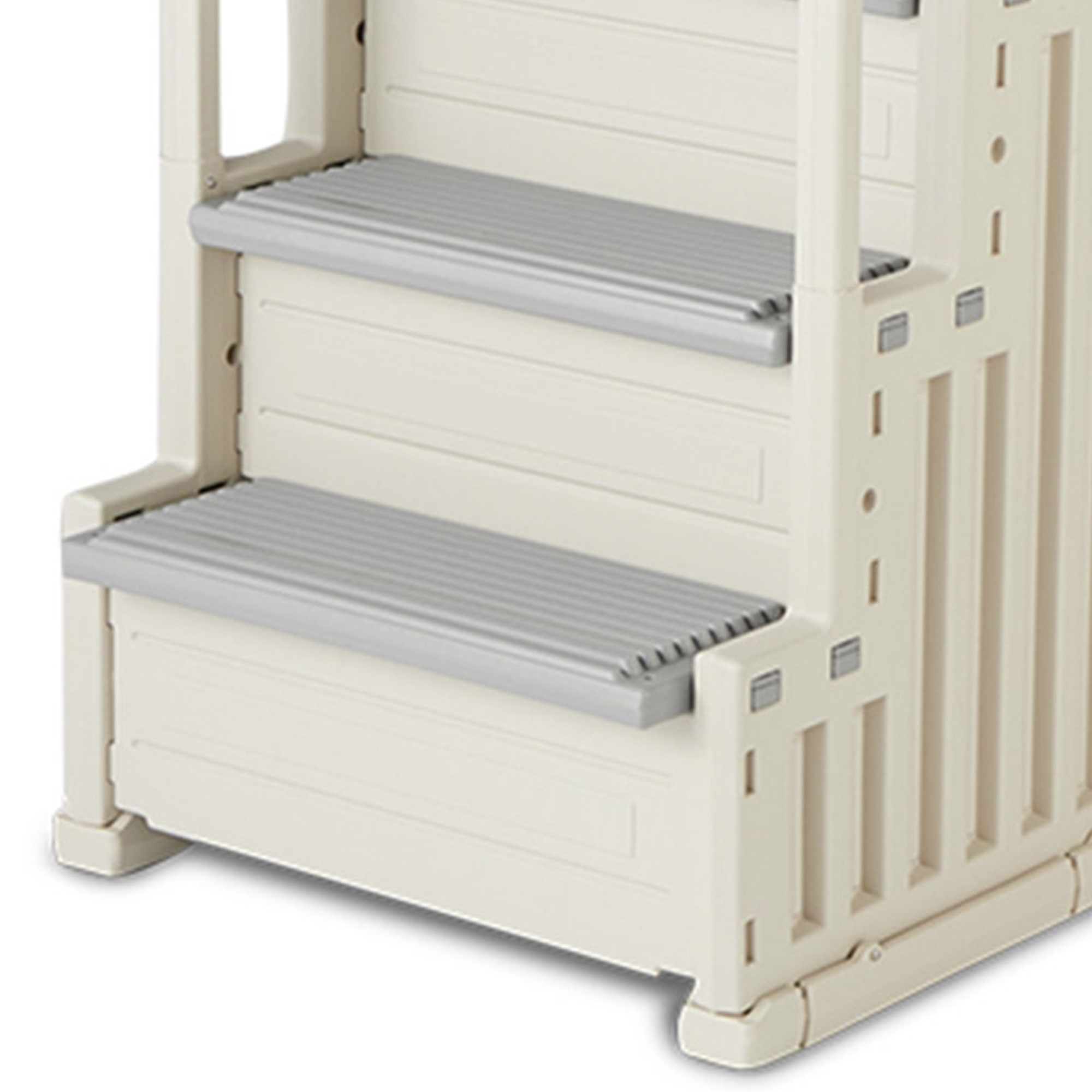Confer Above Ground Swimming Pool Ladder 4 Stair Step Entry System, Gray - image 4 of 9