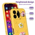 thumbnail image 4 of Allytechgroup Kids Case for iPhone 16 Pro, Cute EVA Foam Cover with 3D Cartoon Charms, Shockproof Soft TPU Protective Case for Girls Boys Slim Anti-Scratch Bumper for iPhone 16 Pro, Yellow, 4 of 6