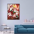 thumbnail image 2 of Cuadros Decorativos DIY 5D Papá Noel Kit de pintura de Navidad Taladro completo Regalo de imagen de diamante redondo JShteea Nuevos Originales, 2 of 8