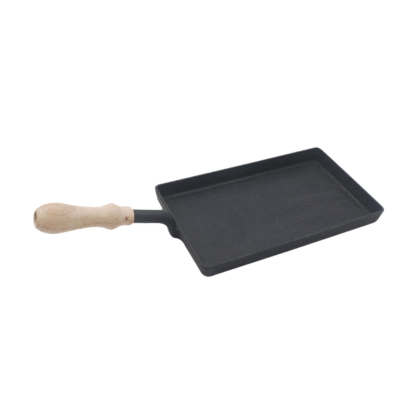 Esquirla Cast Iron Griddle Grilling Skillet Egg Frying Pan Steak Pan for Induction, Indoor Outdoor Restaurant Home Electric Gas Cooker