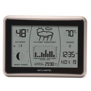 AcuRite Wireless Weather Station with Indoor/Outdoor Temperature, Hyperlocal Forecast, Moon Phase, Time, Date, and Built-In Barometer (00621A3)