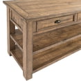 Benzara BM205978 Coastal Style Rectangular Wooden Console Table with 2 ...
