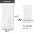 thumbnail image 2 of 36.2"x96.5" Foil Fringe Backdrop Curtains,QZS White Metallic Tinsel Streamers,Metallic Tinsel Party Streamers Backdrop for Christmas,Graduation,Wedding Decorations, 2 of 8