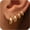 4 Pairs-Gold, variant on 4 Pairs Small Huggie Hoop Earrings for Women, Chunky 14K Gold Plated Earrings Stack Hypoallergenic Lightweight Trendy Cartilage Hoops Earring Set for Multiple Piercing Dainty Minimal Jewelry