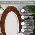 thumbnail image 3 of HOME WEAVERS Waterford Collection Cotton Toilet Lid Cover, 18" x 18", Chocolate, 3 of 9