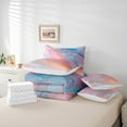 thumbnail image 4 of YST Rainbow Gradient Bedding Comforter Set, King Size, Polyester, Comforter & Duvet Type, 1 Count, 4 of 4