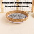 thumbnail image 4 of DPTALR Breathable Rattan Pet Bed Round Shaped Dog Mat For Pet Cozy Sleeping Cushion Deep Pet Supply For Relaxation, 4 of 6