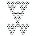 thumbnail image 2 of Vogacara 6 uds pelotas de fútbol de diámetro clásico oficial 28mm Mini balones de fútbol blanco juguetes de escritorio niños adultos Type2, 2 of 3