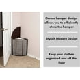 BirdRock Home Compact Corner Laundry Hamper with Lid - Black - Walmart.com