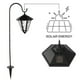 thumbnail image 5 of Luces solares vintage para postes de decoración exterior - Lámparas impermeables para jardín y patio con doble cabeza para el jardín, el camino y la puerta, 5 of 8