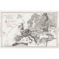 thumbnail image 2 of Goldsmith, Oliver 18x13 White Modern Wood Framed Museum Art Print Titled - Geology-The Principal Features of Europe Geological 1820, 2 of 4