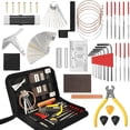 thumbnail image 1 of Kit de herramientas de reparación y mantenimiento de guitarra de 54 piezas, instrumentos de cuerda, herramientas de luthier, accesorios de cuidado de limpieza de guitarra eléctrica oso de fresa Electrónica, 1 of 5