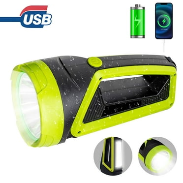 LED Flashlight Rechargeable Spotlight, 3500LM Super Bright Hand Spotlight, Portable Handheld Searchlight, Waterproof Outdoor Torch Light for Security, Camping, Hunting, Hiking
