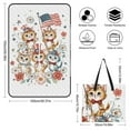 thumbnail image 2 of Patriotic Kittens Celebrate Freedom Together Outdoor Picnic Blanket, Foldable Waterproof Beach Mat, Portable Beach Blanket for Beach Camping, Hiking, Family Concerts, 2 of 8