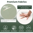thumbnail image 2 of Chair Cushions for Dining Chairs with Ties, Indoor/Outdoor Kitchen Chair Pad with Non-Slip Backing, Dining Seat Cushion with Machine Washable Removable Cover, 16"x16"x2", Set of 2, Sage Green, 2 of 8