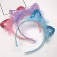 thumbnail image 4 of Cheers.US 3Pcs Kids Girls Children Cute Cat Ears Shape Gauze Sequins Headband Hairband Hair Hoop Accessories, 4 of 7