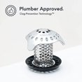 thumbnail image 3 of TubShroom Ultra Protecteur de Drain de Baignoire Révolutionnaire Attrape-Cheveux/récurreur/rène, Acier Inoxydable, 3 of 12