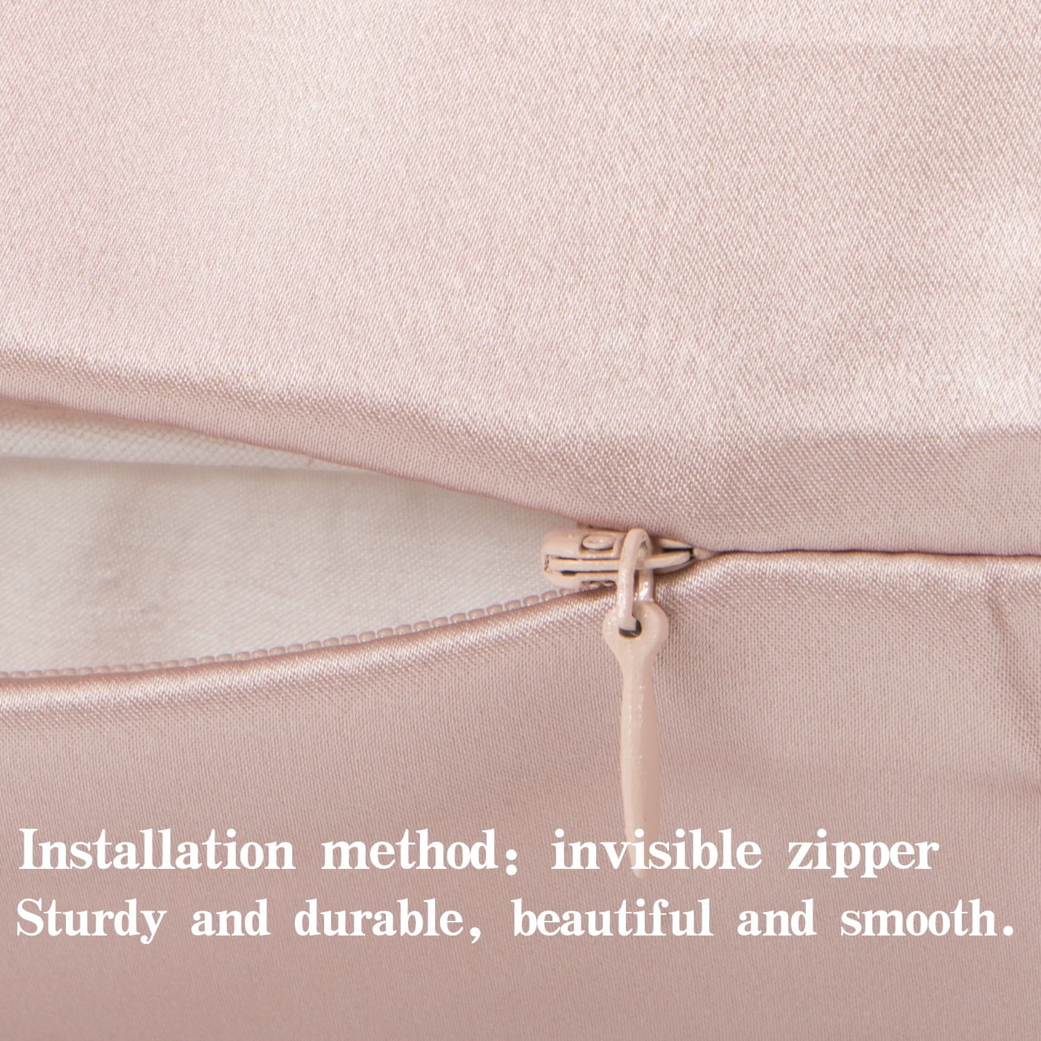 Flxxie 1 Pack 100% Pure Both Sides Mulberry Silk Pillowcase for Hair and Skin, 22 Momme Bed Pillow Case with Hidden Zipper, Queen, 20"x30", Light Plum