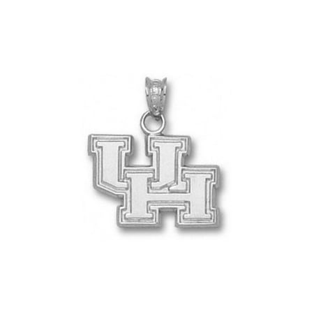 NCAA - Houston Cougars Sterling Silver ''UH'' 1/2'' Pendant